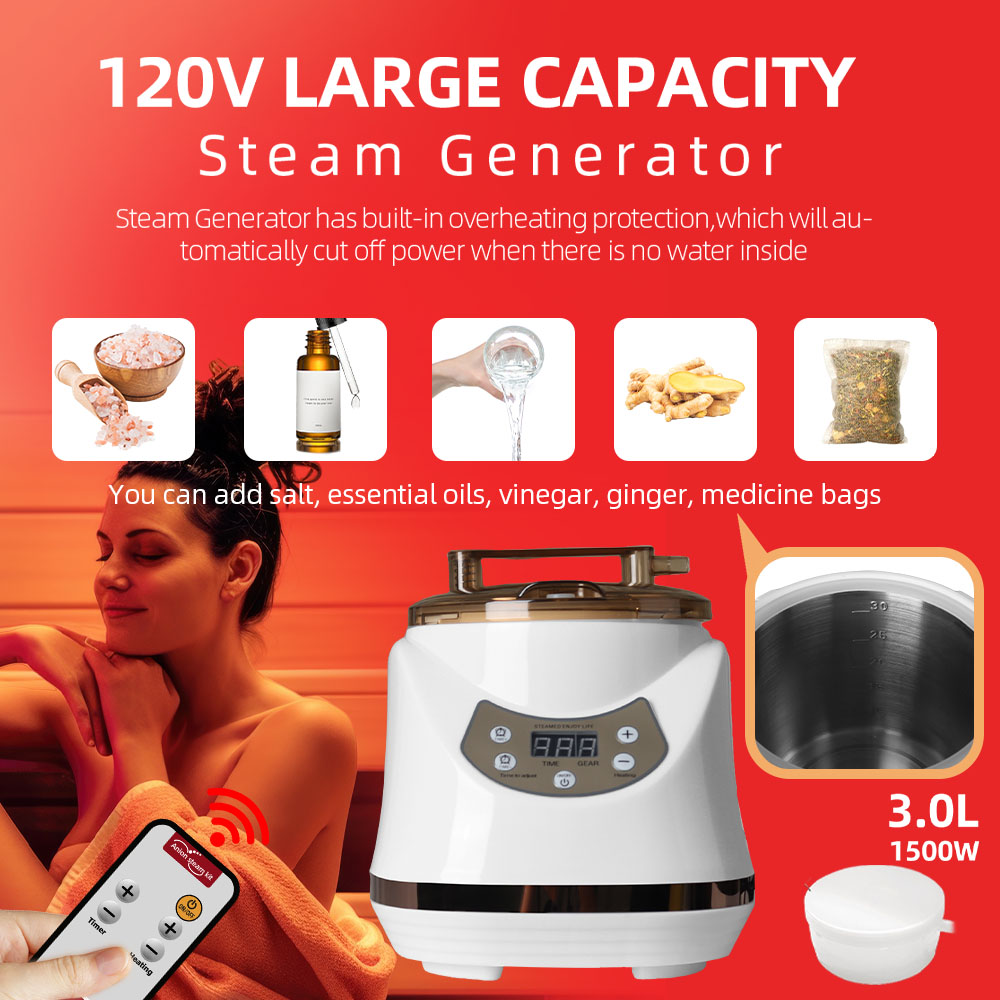 Redfy Best Price Indoor Personal Sauna Box Room Far Infra Led Red Light Therapy Portable Full Body Sauna Steam Tent Kit