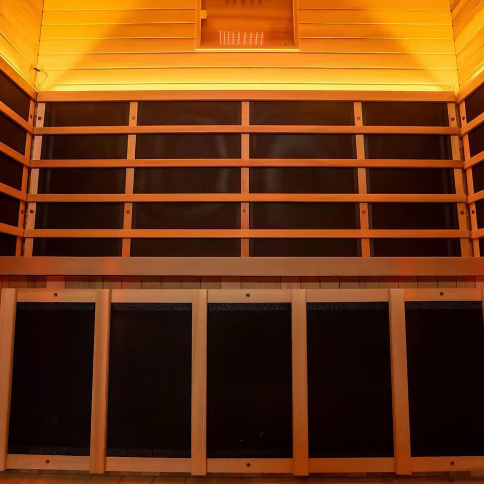 Infrared Sauna for Home, Home Infrared Saunas up to 2 Person, Indoor Canadian Hemlock Wood Sauna Room with Near Zero Emf, Bluetooth Speakers for Personal Spa